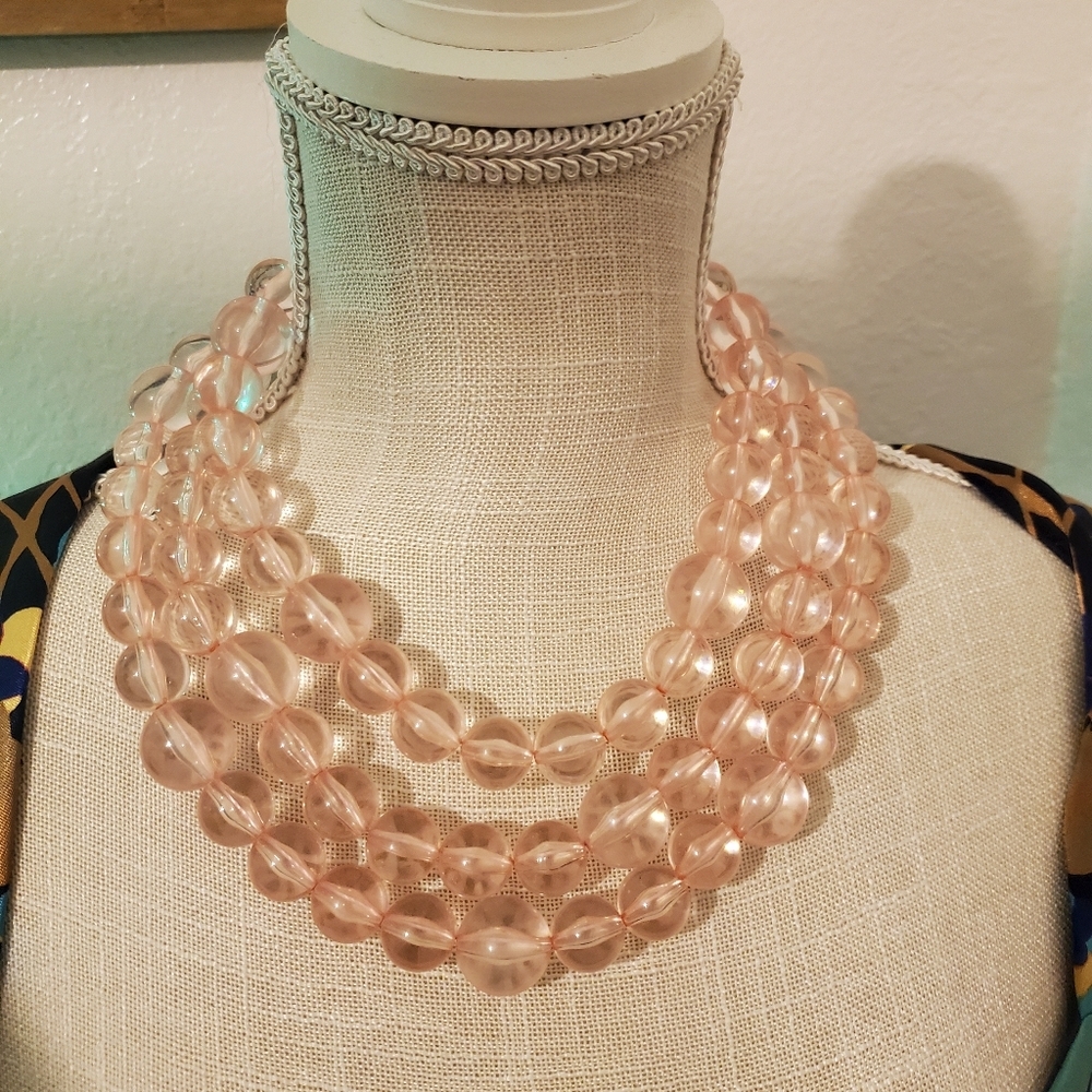 Sugarfix/baublebar Peach Chunky choker